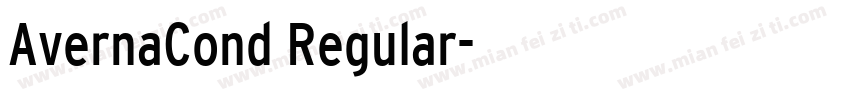 AvernaCond Regular字体转换